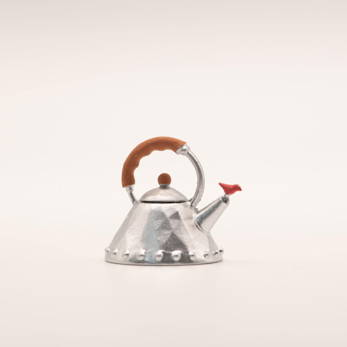 1:12 Scale Miniature Stovetop Kettle | Bird Whistle Spout | Modern Dollhouse Kitchen Decor | Resin Miniature