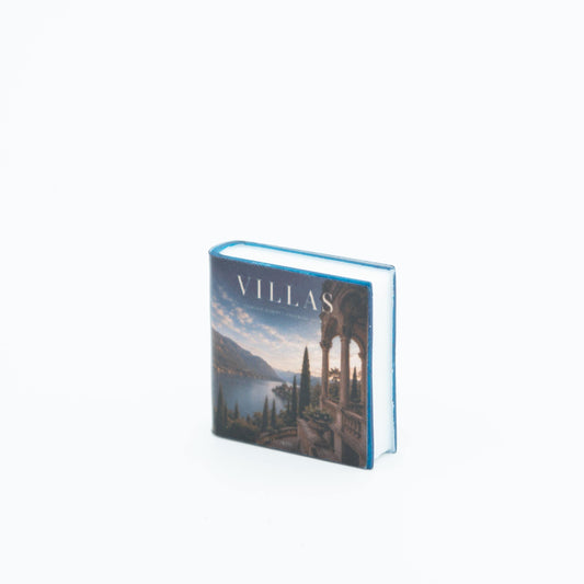 Miniature Coffee Table Book | 1:12 Scale | Villas | Dollhouse Living Room Decor