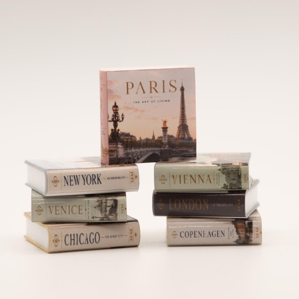 Miniature Coffee Table Book | 1:12 Scale | Paris | Dollhouse Living Room or Library Decor