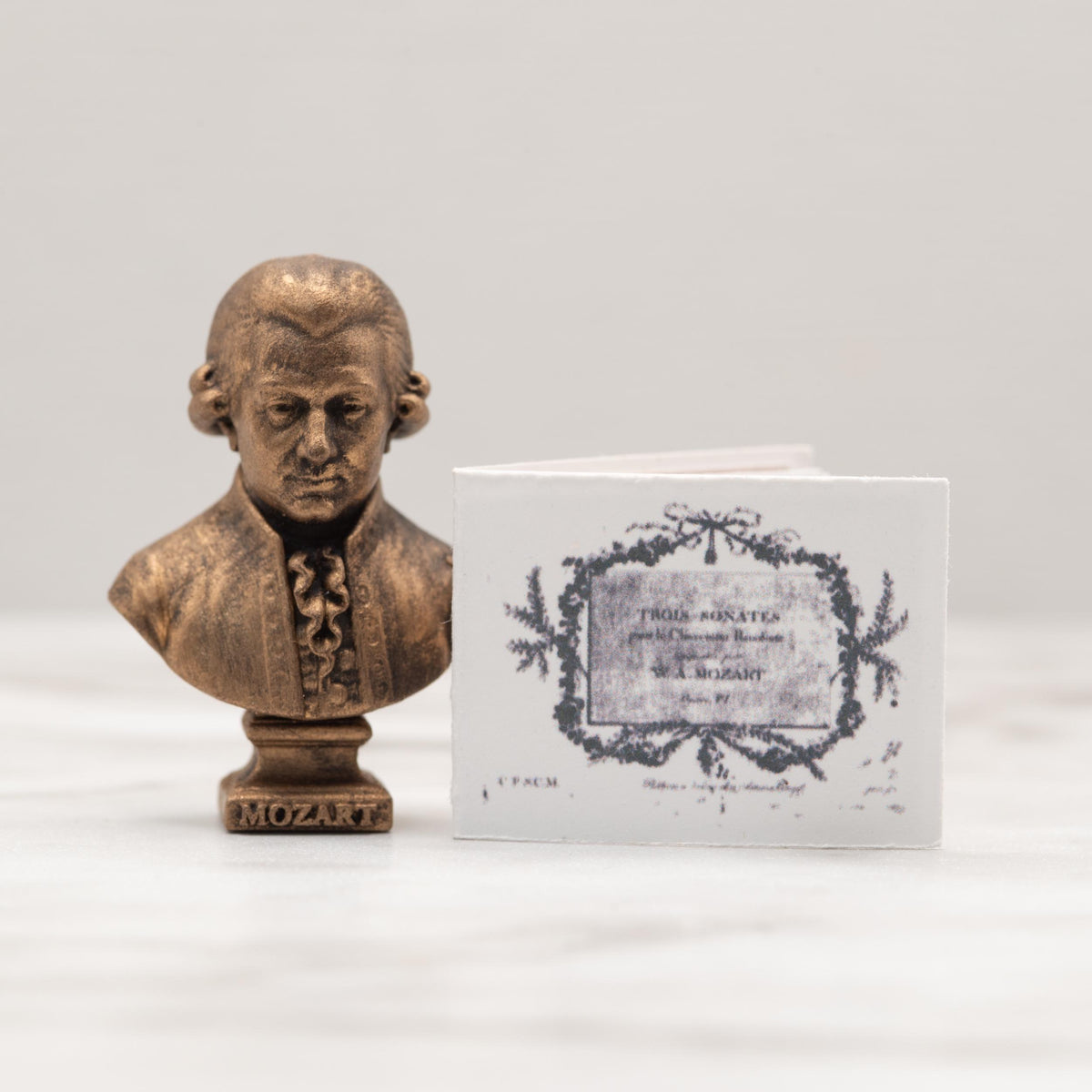 Miniature Sheet Music Booklets | 1:12 Scale | Beethoven Mozart Haydn Mendelssohn | Dollhouse Music Room