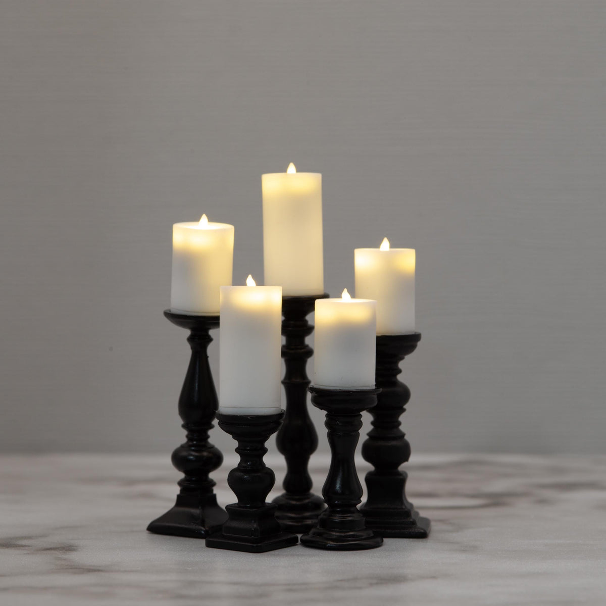 1:12 Scale LED Miniature Candles | Magnetic Toggle Light | Dollhouse Working Candles