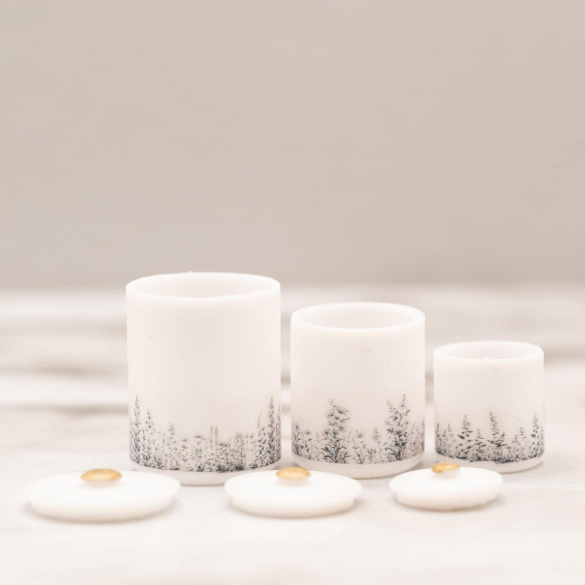 1:12 Scale Miniature Canister Set | Ink & Stem | Botanical Illustration Dollhouse Kitchen Decor