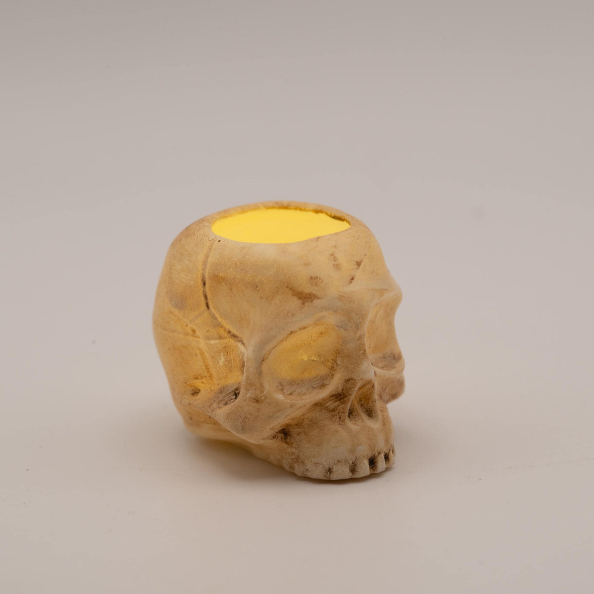 Miniature Skull Luminary | 1:12 Scale | Halloween Dollhouse Decor