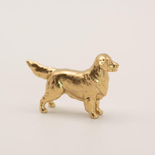 1:12 Scale Miniature Golden Retriever | Gold Dollhouse Dog Figurine | Dog Lover Gift