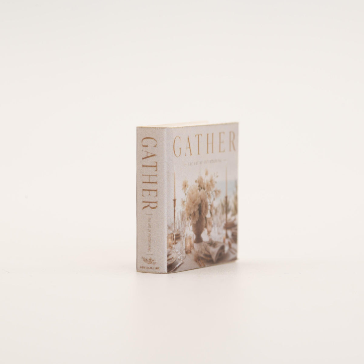 Miniature Coffee Table Book | 1:12 Scale | Gather | Dollhouse Dining Room Decor