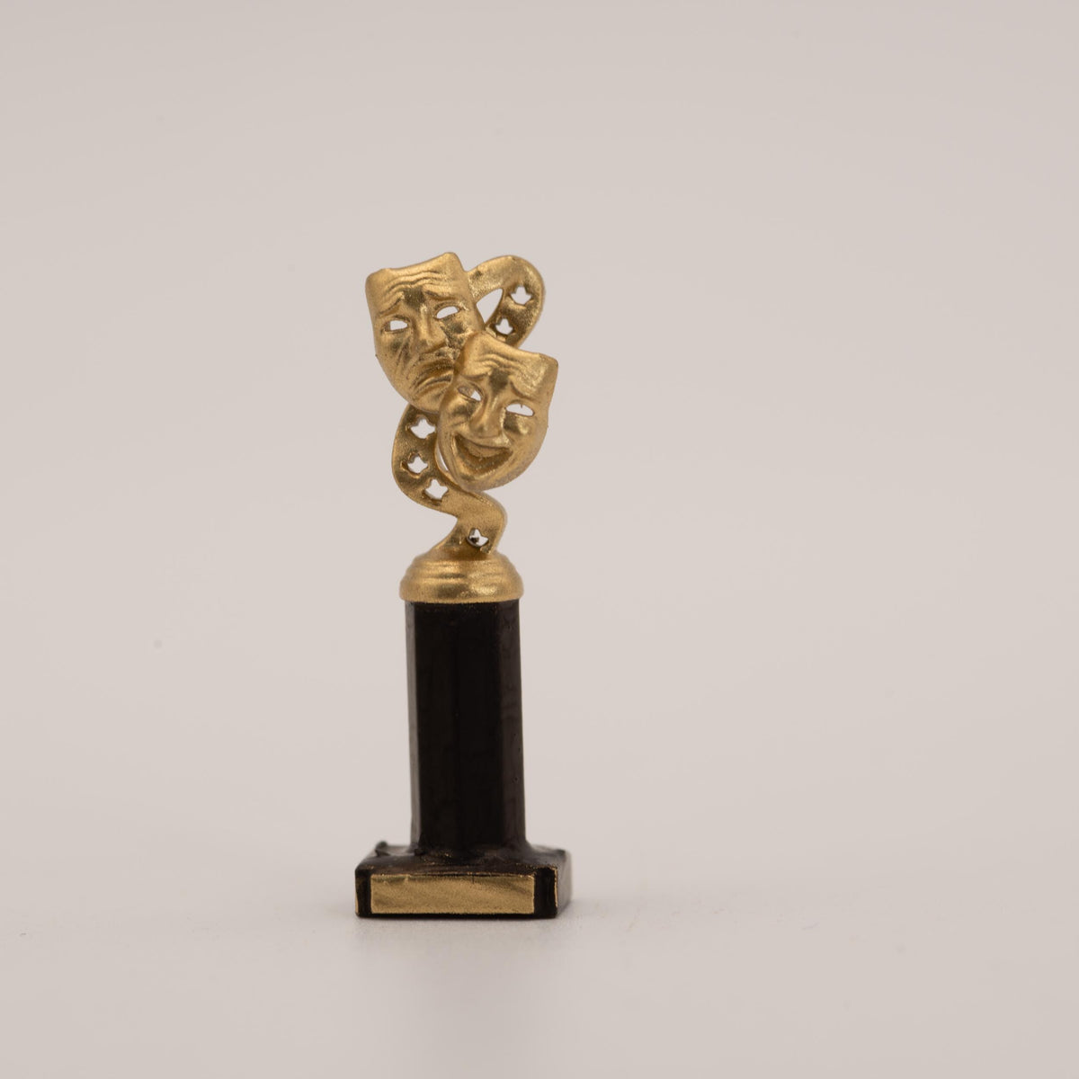 Miniature Drama Trophy | 1:12 Scale | Dollhouse Comedy Tragedy Masks
