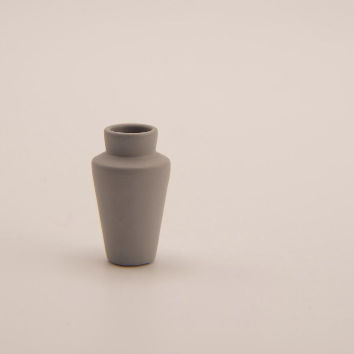 1:12 Scale Miniature Vase | Modern Dollhouse Decor | Matte Stone Accent Vase