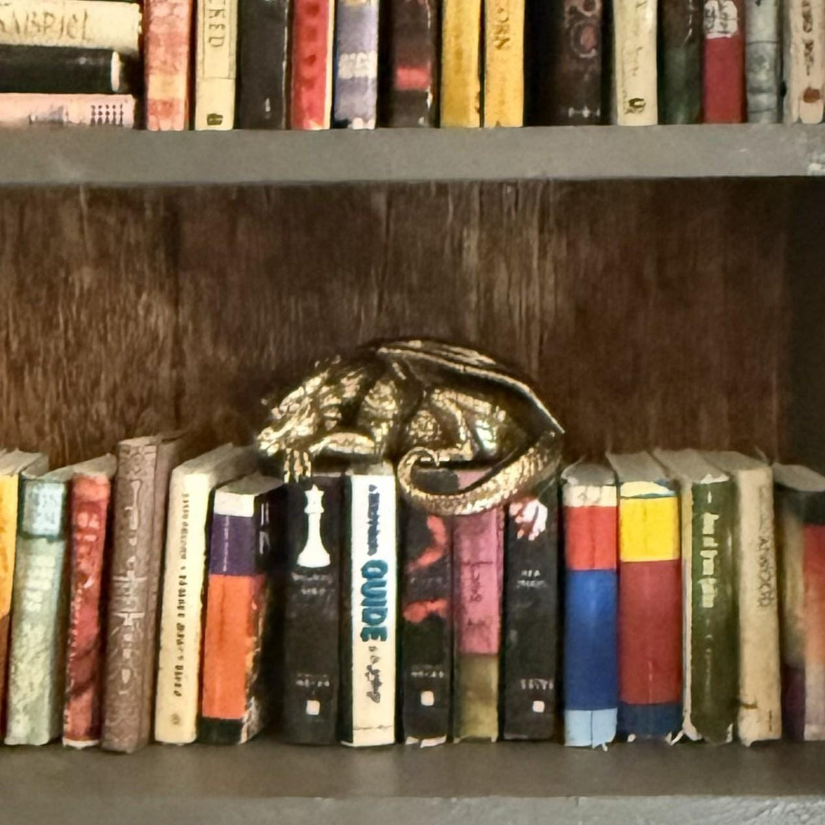 1:12 Scale Miniature Sleeping Dragon | Dollhouse Fantasy Shelf Decor