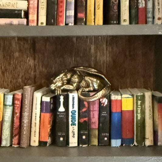 1:12 Scale Miniature Sleeping Dragon | Dollhouse Fantasy Shelf Decor