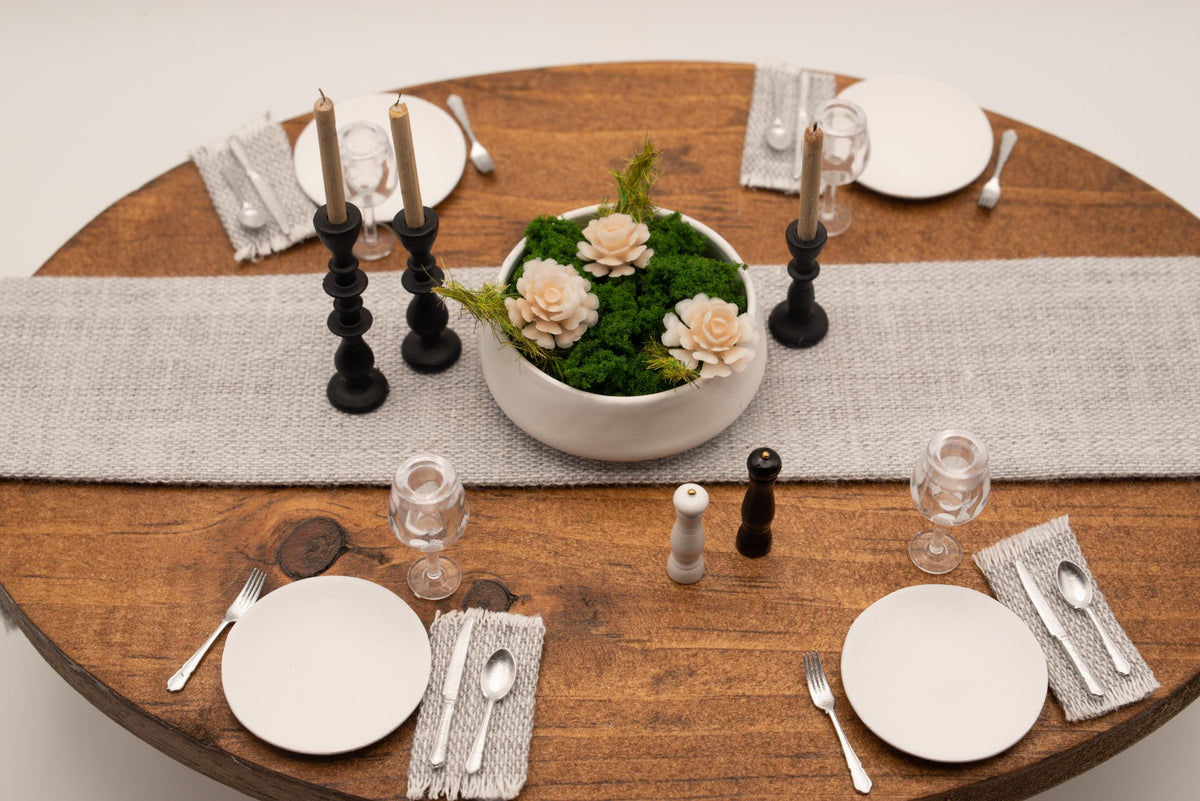 1:12 Scale Dollhouse Silverware Set | Modern Miniature Flatware