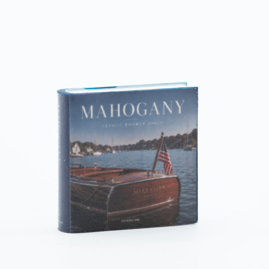 Miniature Coffee Table Book | 1:12 Scale | Mahogany | Dollhouse Lake House Decor