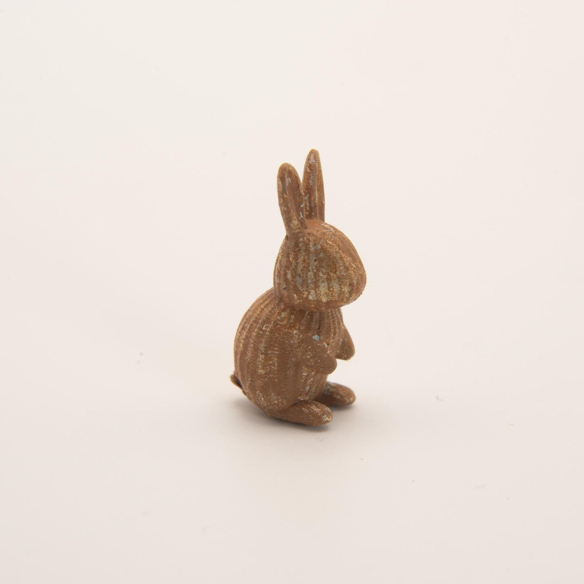 1:12 Scale Hand-Painted Bunny Figurine | Distressed Dollhouse Spring Decor