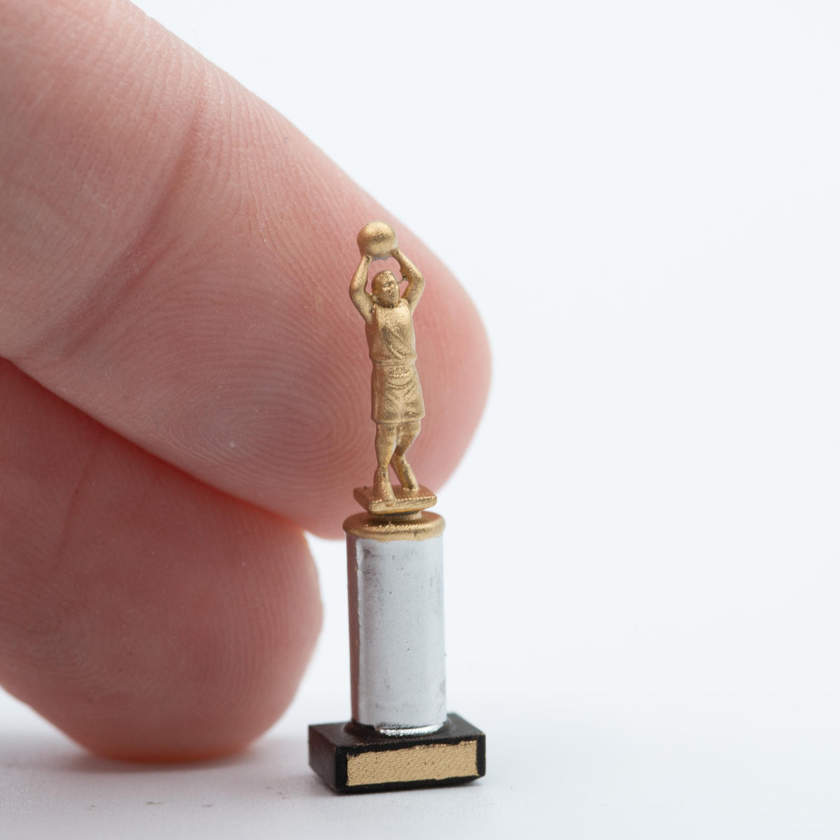 Miniature Basketball Trophy | 1:12 Scale | Dollhouse Sports Decor