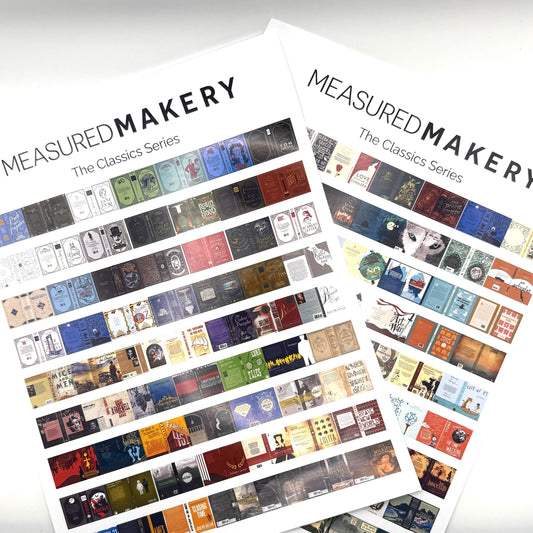 Miniature Book Covers | Classics Series | 1:12 Scale Printable PDF | Dollhouse Library Digital Download
