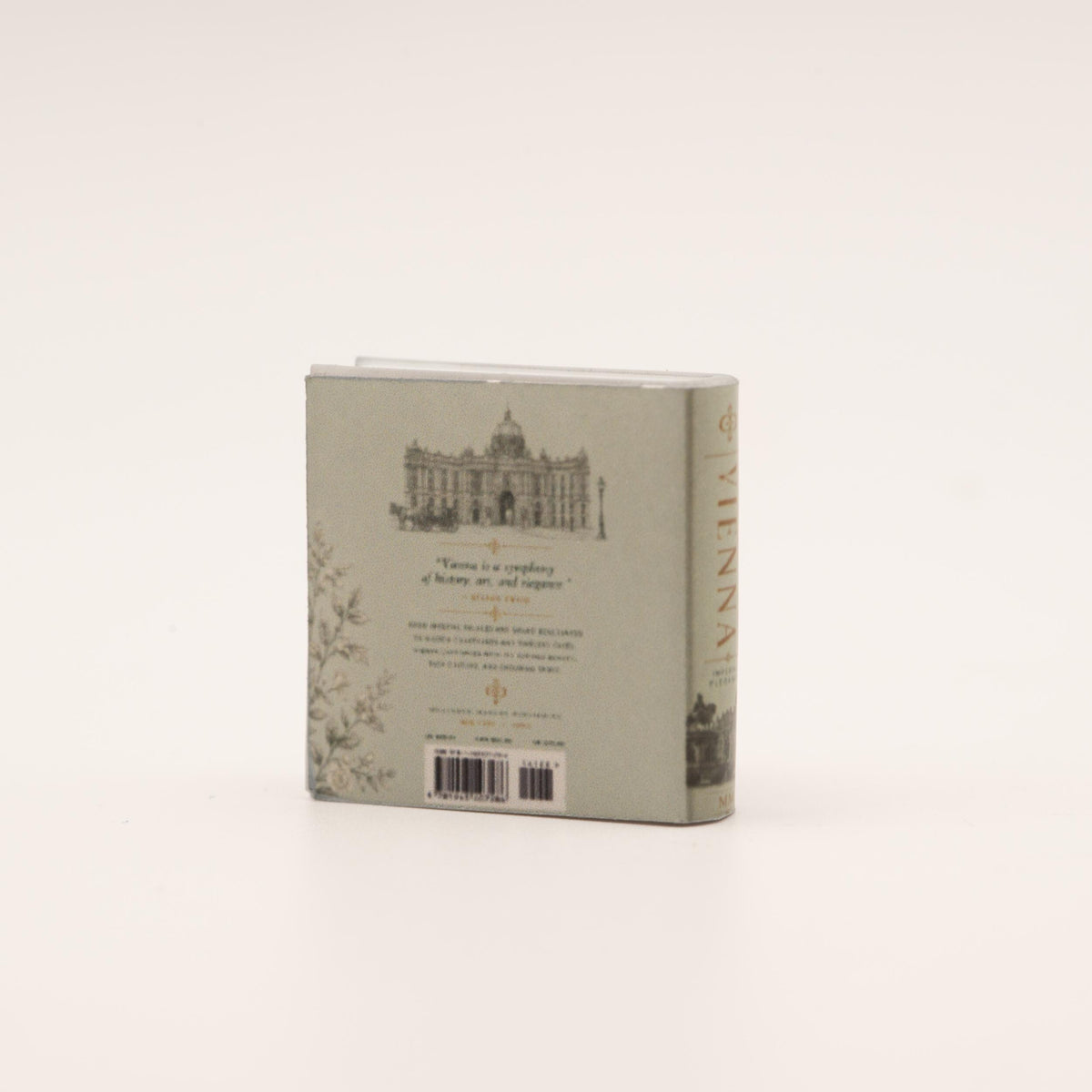 Miniature Coffee Table Book | 1:12 Scale | Vienna | Dollhouse Library or Living Room Decor