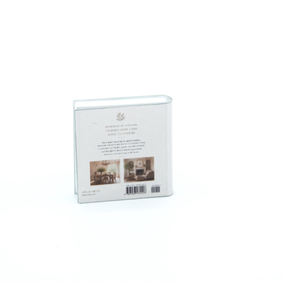 Miniature Coffee Table Book | 1:12 Scale | Homestead | Dollhouse Kitchen Decor