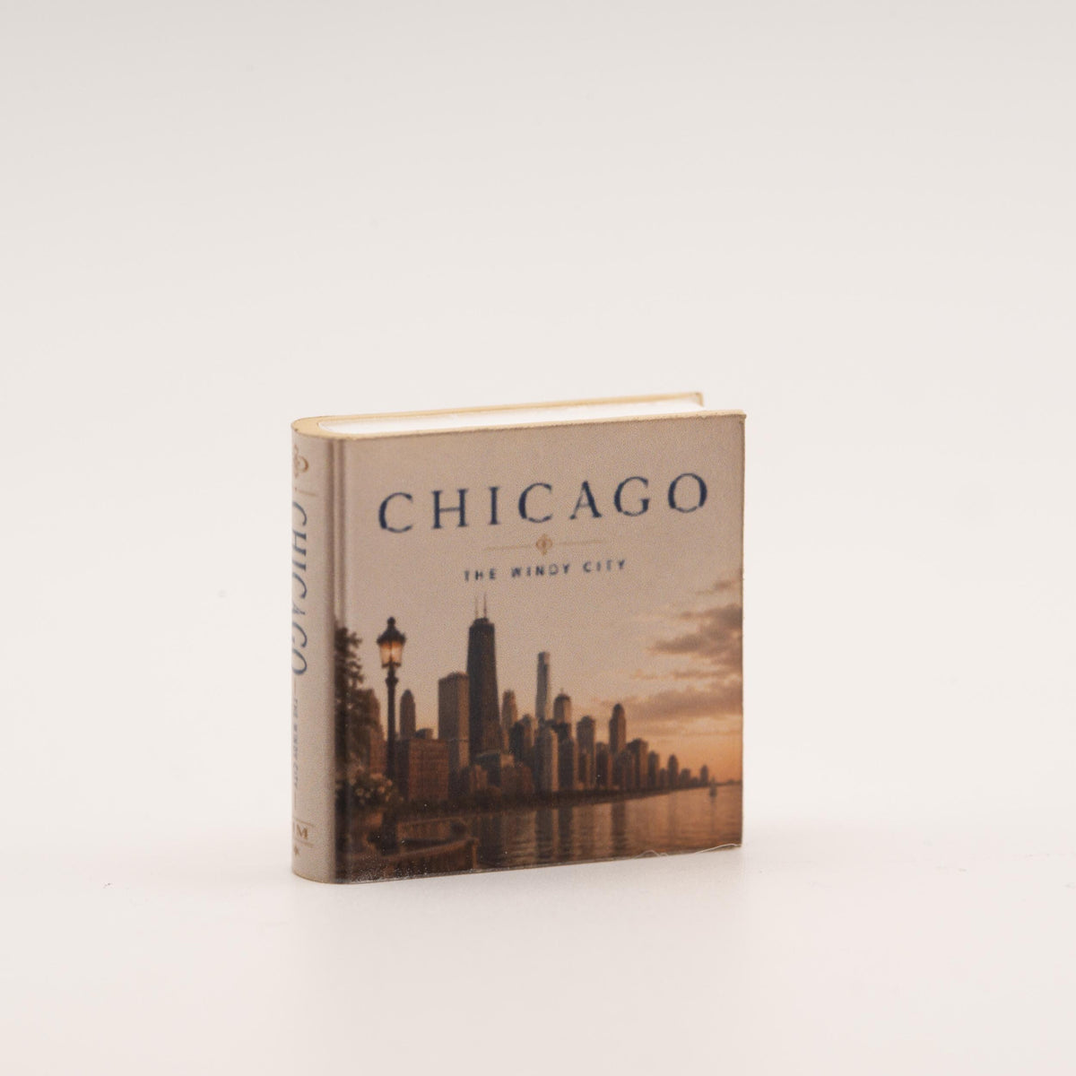 Miniature Coffee Table Book Set | 1:12 Scale | City Collection of 7 | Dollhouse Living Room or Library Decor
