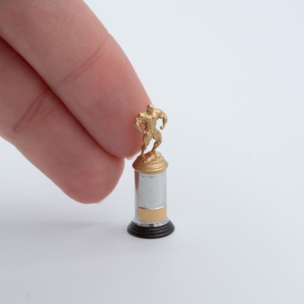Miniature Bodybuilder Trophy | 1:12 Scale | Dollhouse Sports Decor