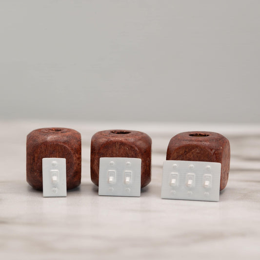 Miniature Light Switch | 1:12 Scale | Dollhouse Wall Decor