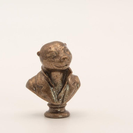 Miniature Otter Bust | 1:12 Scale | Dollhouse Library Decor | The Rogue Otter | Bronze Finish