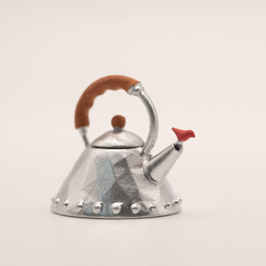 1:12 Scale Miniature Stovetop Kettle | Bird Whistle Spout | Modern Dollhouse Kitchen Decor | Resin Miniature