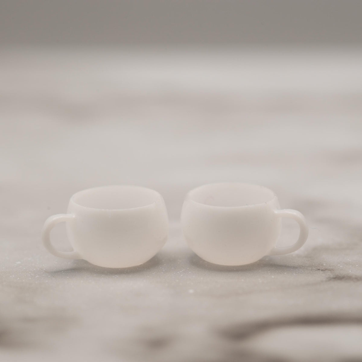 Miniature Coffee Cups | 1:12 Scale | Dollhouse Kitchen Decor