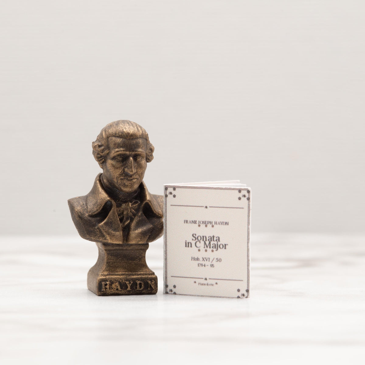 Miniature Sheet Music Booklets | 1:12 Scale | Beethoven Mozart Haydn Mendelssohn | Dollhouse Music Room