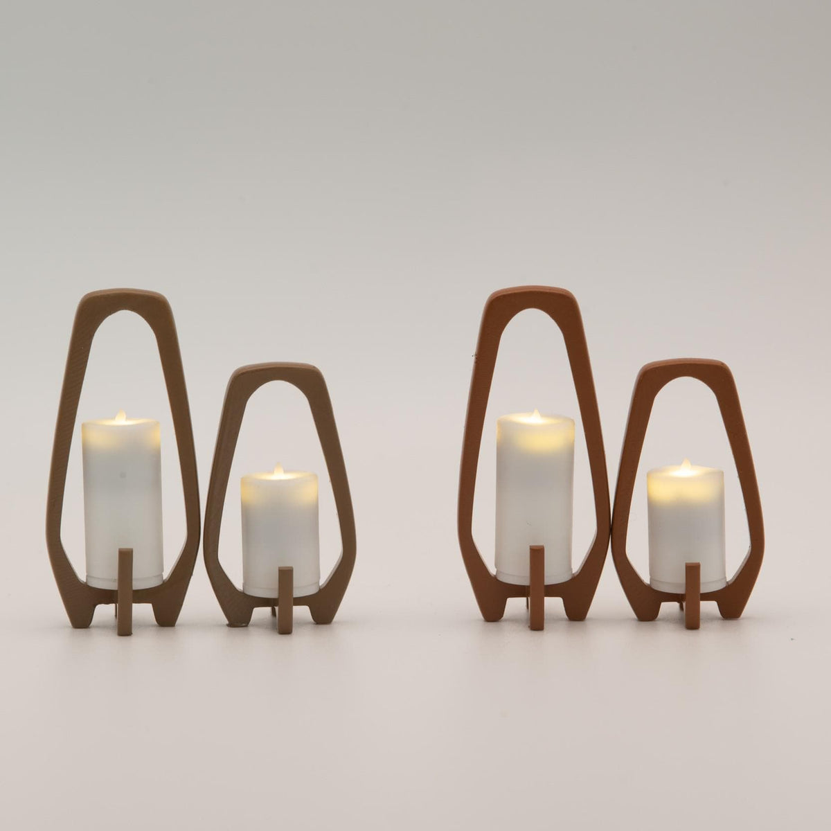 1:12 Scale LED Miniature Candles | Magnetic Toggle Light | Dollhouse Working Candles