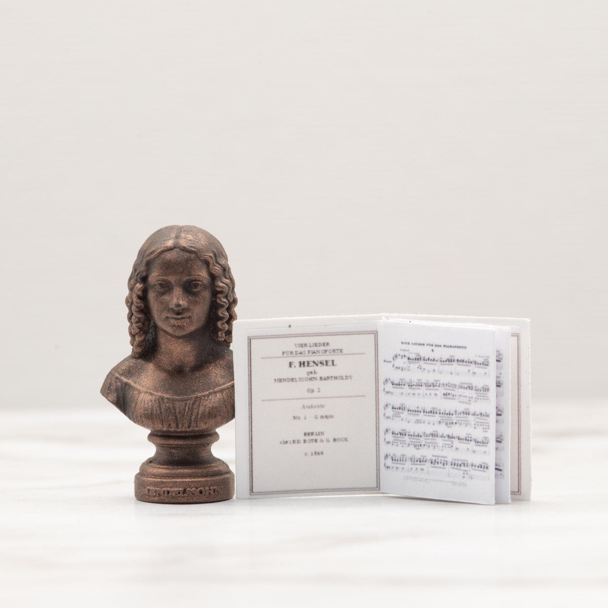 Miniature Sheet Music Booklets | 1:12 Scale | Beethoven Mozart Haydn Mendelssohn | Dollhouse Music Room