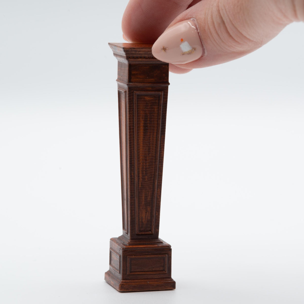 Miniature Display Pedestal | 1:12 Scale | Dollhouse Library or Entryway Decor