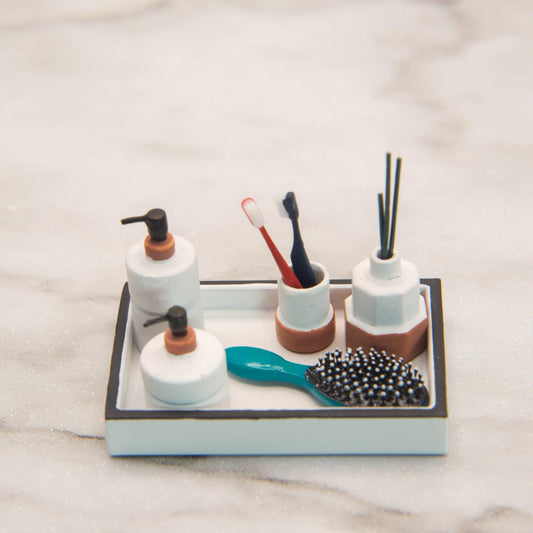 Miniature Reed Diffuser | 1:12 Scale | Dollhouse Bathroom Vanity Accessories