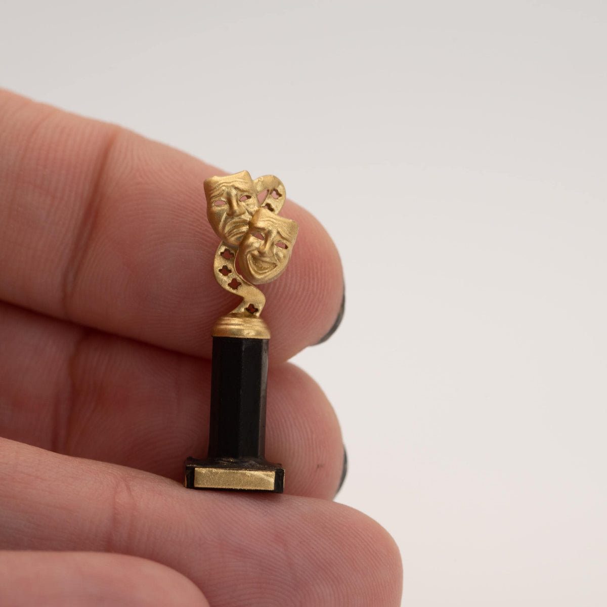 Miniature Drama Trophy | 1:12 Scale | Dollhouse Comedy Tragedy Masks