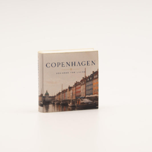 Miniature Coffee Table Book | 1:12 Scale | Copenhagen | Dollhouse Living Room or Library Decor