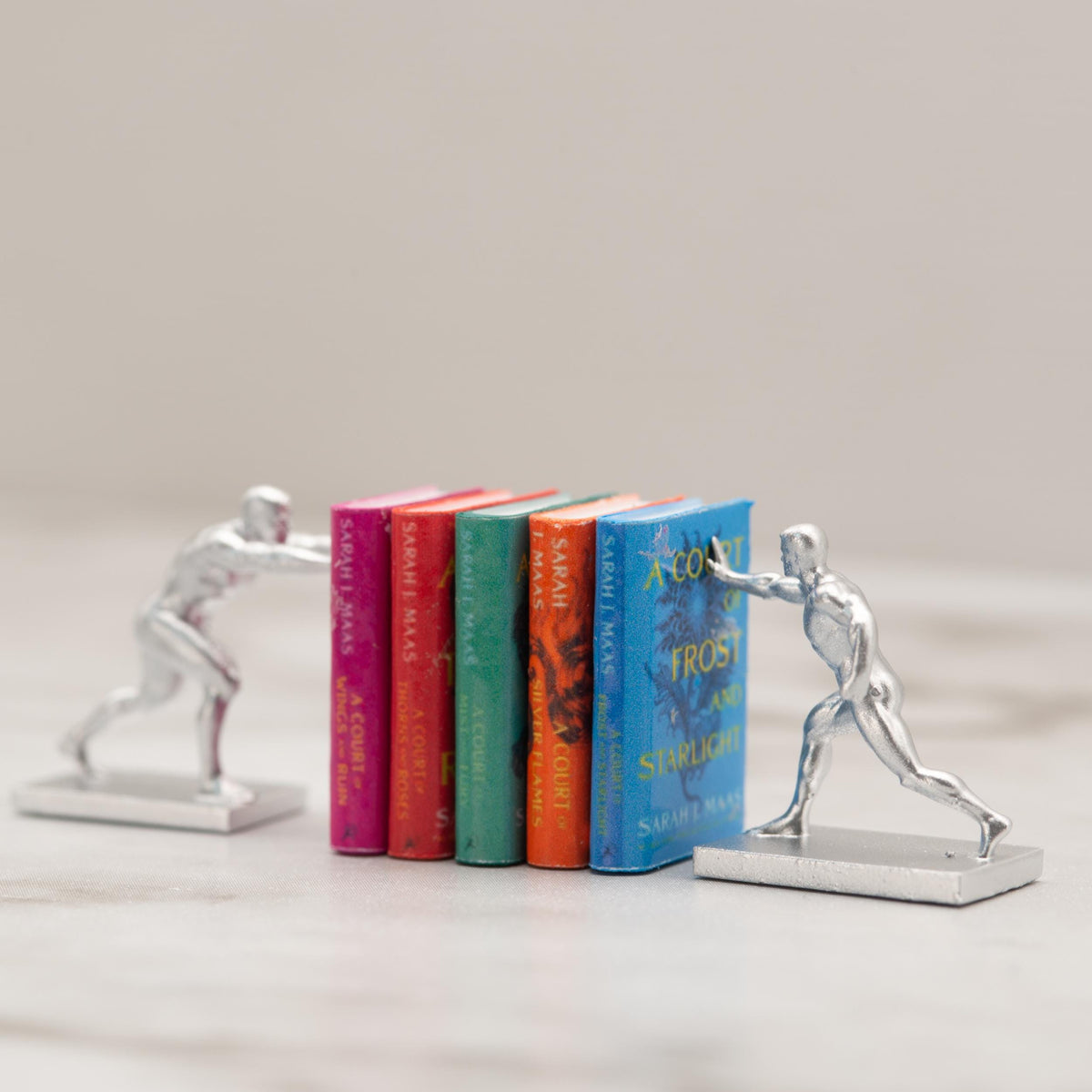1:12 Scale Miniature Book Blanks | Set of 10 | Dollhouse Bookshelf Decor | Resin Printed | Craft Supply