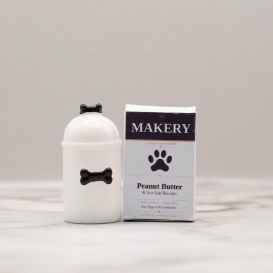 1:12 Scale Miniature Dog Treat Canister Set | Dollhouse Pet Accessories | Dog Biscuit Box | Dog Lover Gift