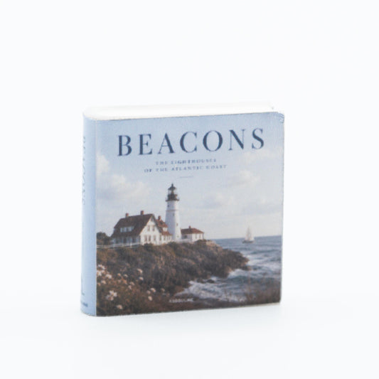 Miniature Coffee Table Book | 1:12 Scale | Beacons | Dollhouse Coastal Decor