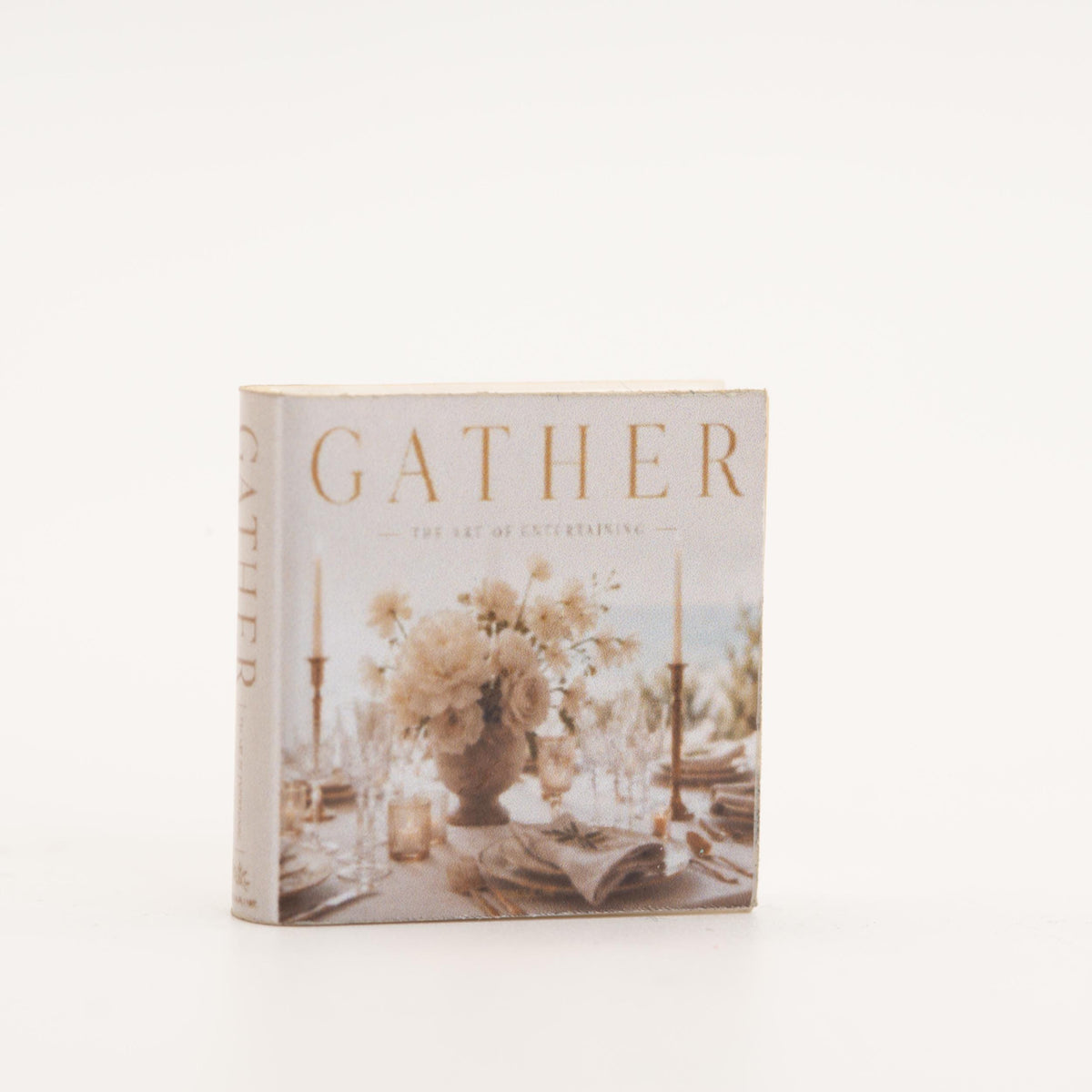 Miniature Coffee Table Book | 1:12 Scale | Gather | Dollhouse Dining Room Decor