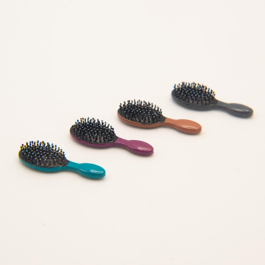 1:12 Scale Miniature Hairbrush | 8 Colorways | Dollhouse Bathroom Accessory | Modern Dollhouse Vanity Decor
