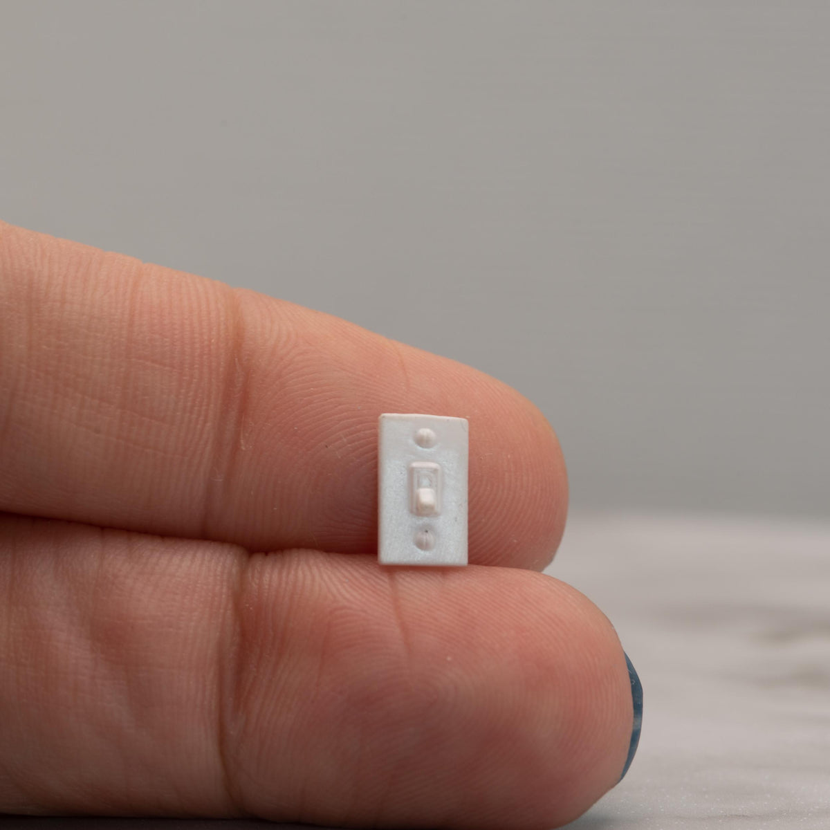 Miniature Light Switch | 1:12 Scale | Dollhouse Wall Decor