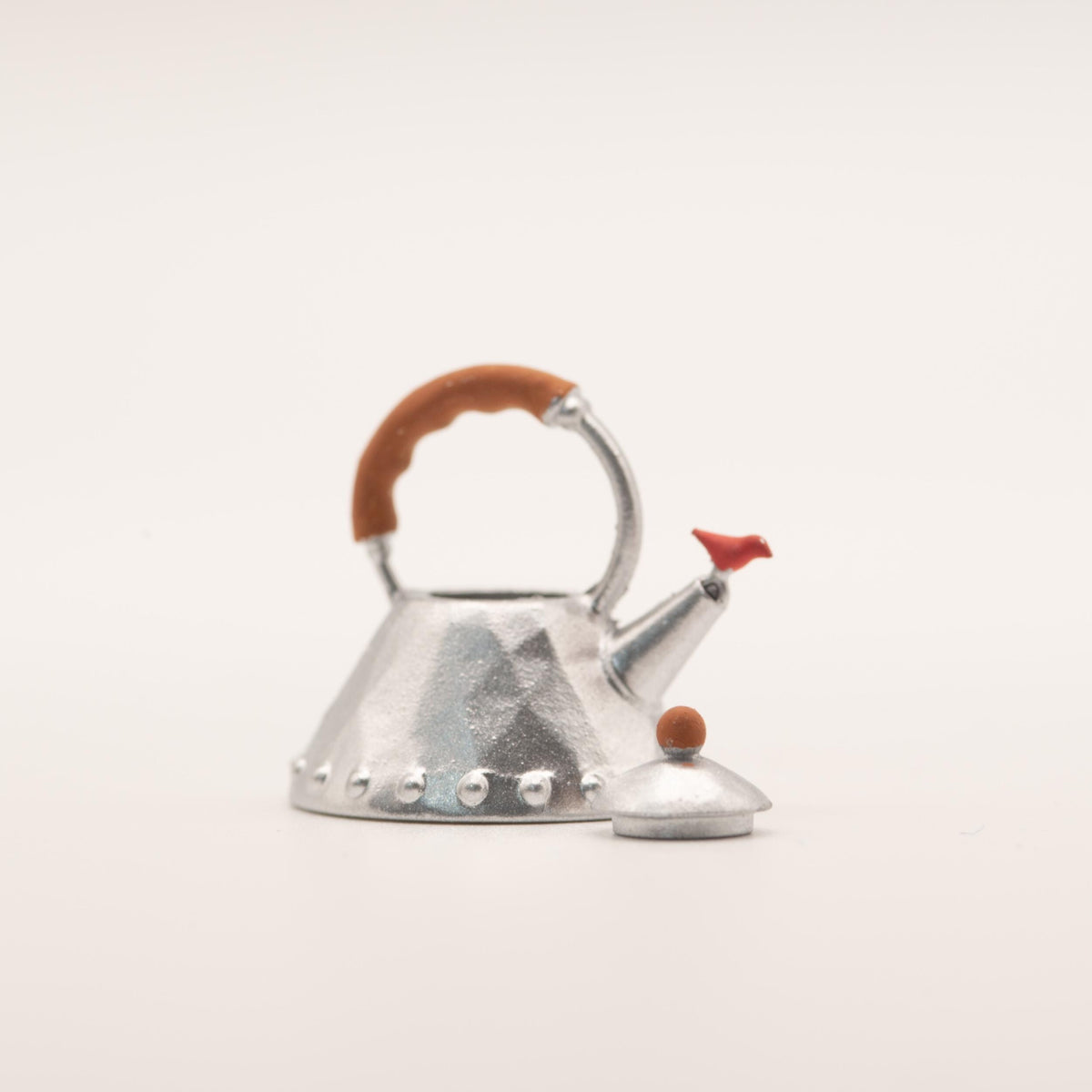 1:12 Scale Miniature Stovetop Kettle | Bird Whistle Spout | Modern Dollhouse Kitchen Decor | Resin Miniature