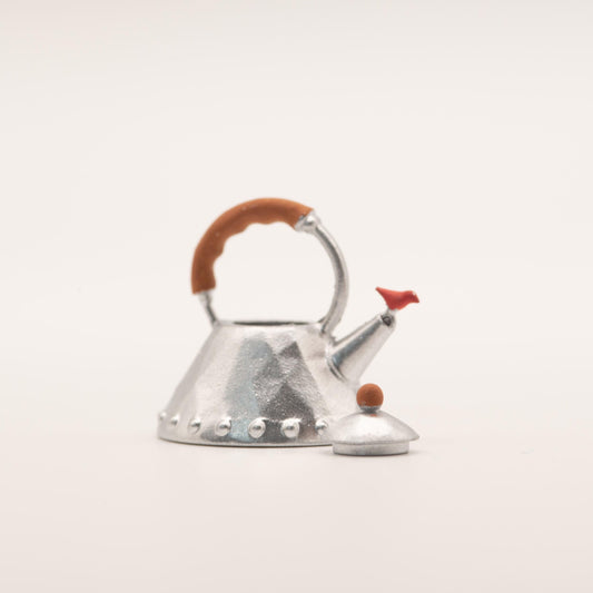 1:12 Scale Miniature Stovetop Kettle | Bird Whistle Spout | Modern Dollhouse Kitchen Decor | Resin Miniature