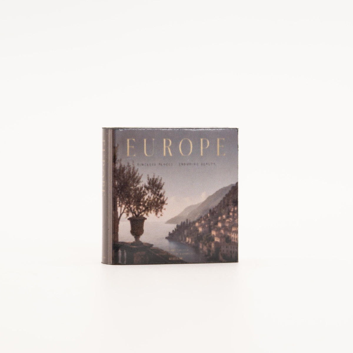Miniature Coffee Table Book | 1:12 Scale | Europe | Dollhouse Library or Living Room Decor