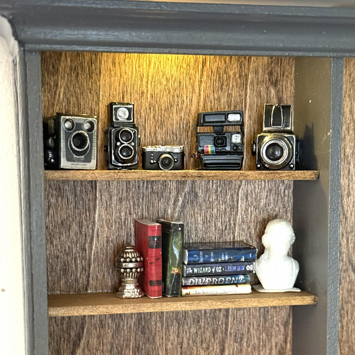 1:12 Scale Miniature Medium Format Camera | Hasselblad Dollhouse Decor | Camera Collector Gift