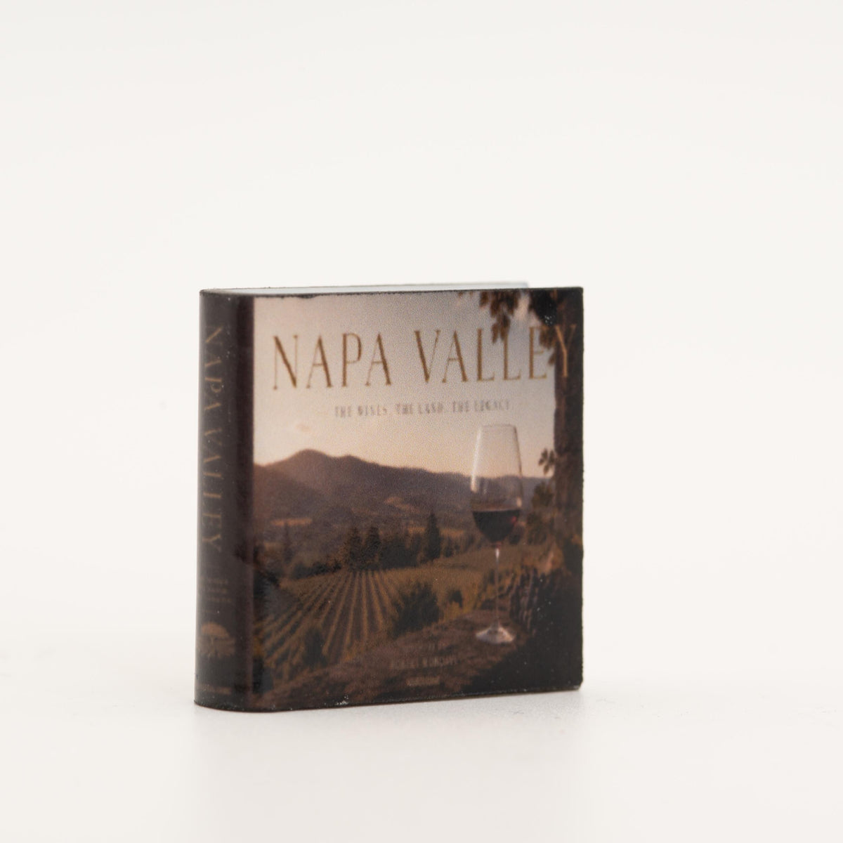 Miniature Coffee Table Book | 1:12 Scale | Napa Valley | Dollhouse Bar or Office Decor