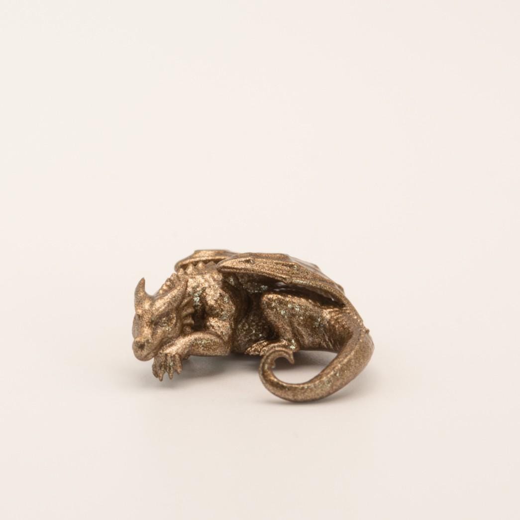 1:12 Scale Miniature Sleeping Dragon | Dollhouse Fantasy Shelf Decor