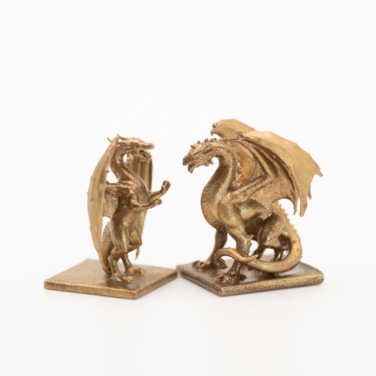 1:12 Scale Miniature Dragon Bookends | Dark Academia Dollhouse Decor | Fantasy Bookshelf Accessory