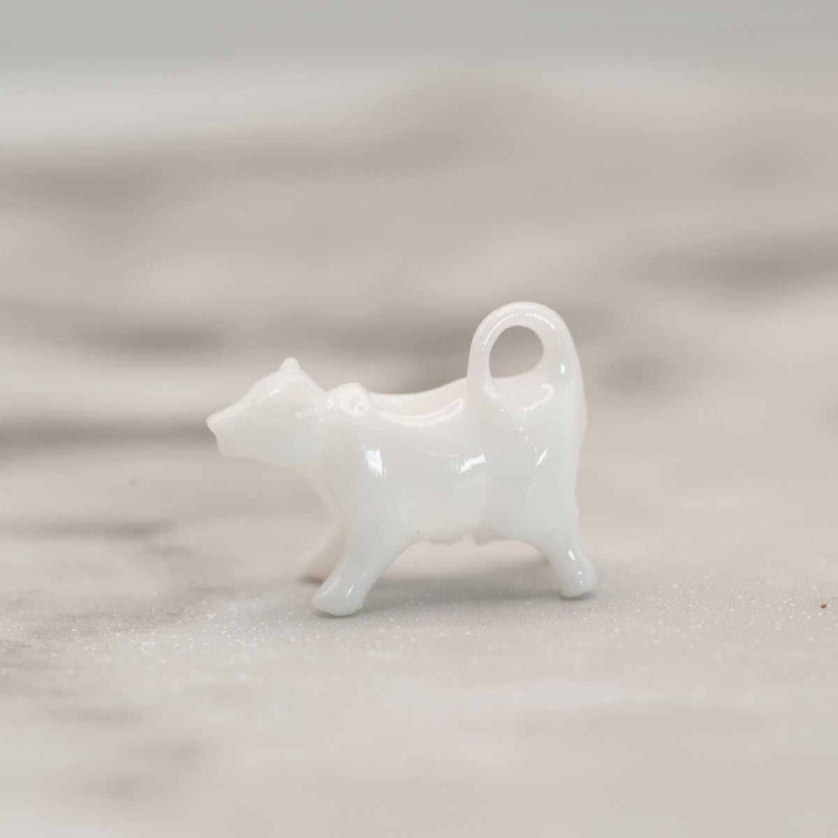 1:12 Scale Miniature Cow Creamer | Modern Dollhouse Kitchen Decor | Ceramic-Style Serve ware