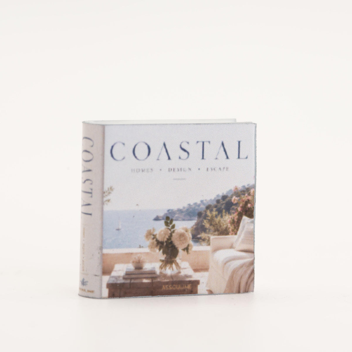Miniature Coffee Table Book | 1:12 Scale | Coastal | Dollhouse Living Room Decor