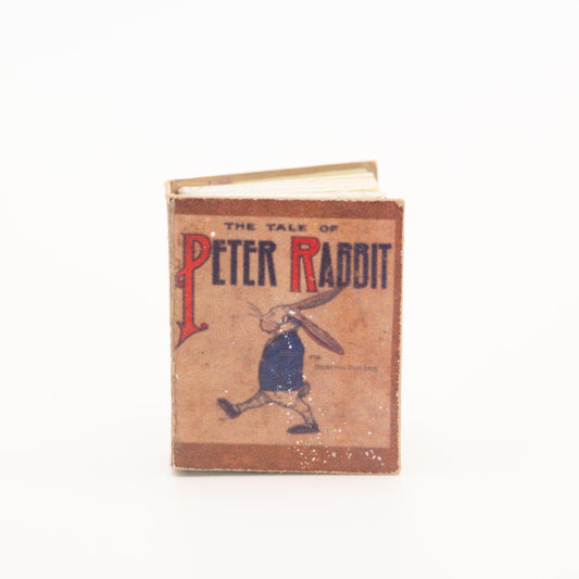 1:12 Scale Miniature Peter Rabbit Book | Readable Dollhouse Book with Illustrations | Nursery Decor