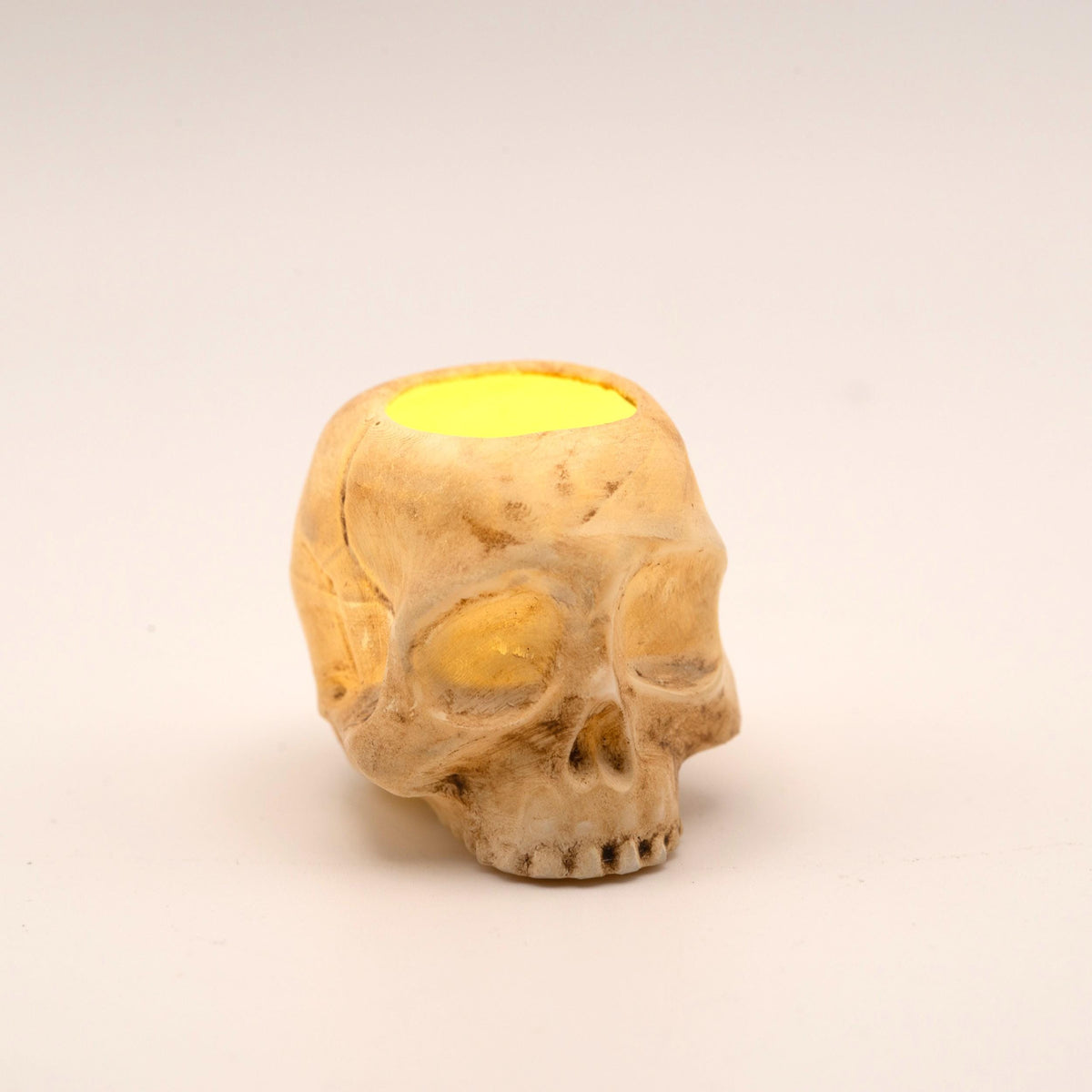 Miniature Skull Luminary | 1:12 Scale | Halloween Dollhouse Decor